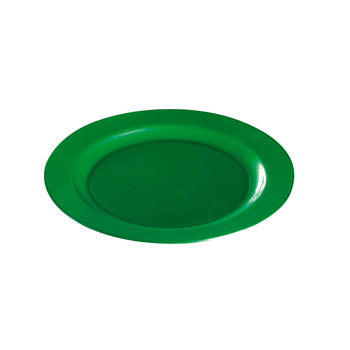 Assiette ronde injectée EMERAUDE 19 cm réutilisable - Carton de 96 unités