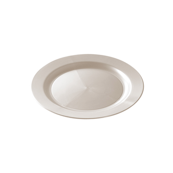 Assiette ronde injectée NACRE 19 cm réutilisable - Carton de 96 unités