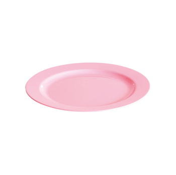 Assiette ronde injectée ROSE 19 cm réutilisable - Carton de 96 unités