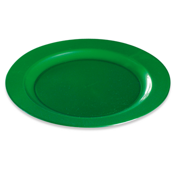 Assiette ronde injectée EMERAUDE 24 cm réutilisable - Carton de 132 unités