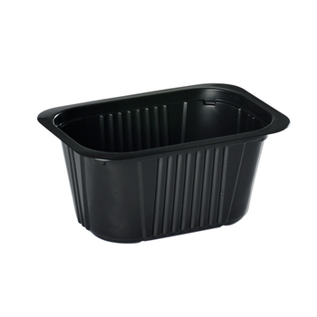 Barquette thermoscellable NOIRE en PP - 500 ml - carton de 1200 unités