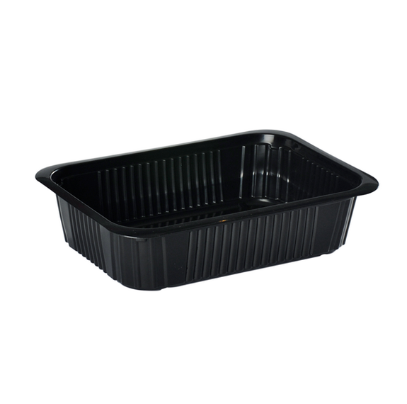 Barquette thermoscellable NOIRE en PP - 750 ml - carton de 800 unités