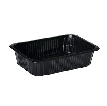 Barquette thermoscellable NOIRE en PP - 750 ml - carton de 800 unités