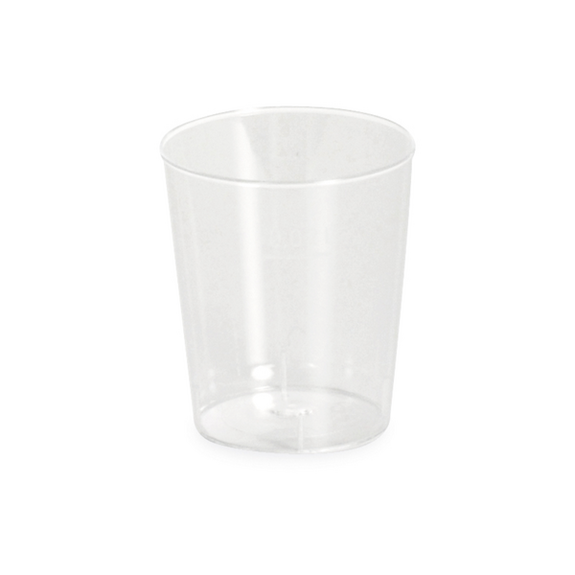 Verrine ronde transparente 2 cl - 3.7 x 4.2 cm - carton de 2700 unités