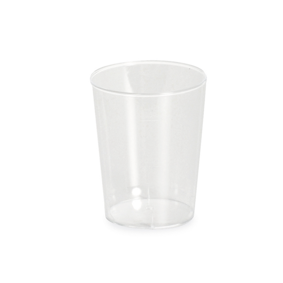 Verrine ronde transparente 5 cl - 4.2 x 5.2 cm - carton de 2000 unités