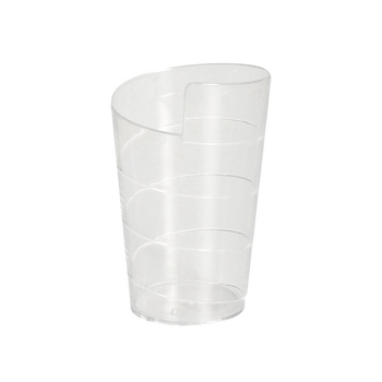 Verrine ronde spirale transparente 7 cl - 4.4 x 6.9 cm - carton de 300 unités