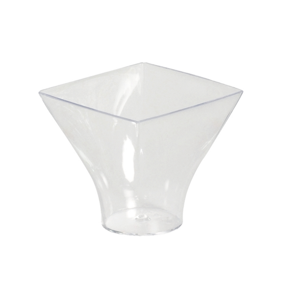 Mise en bouche verrine art déco transparente 7 cl - 5.5 x 5.1 cm - carton de 300 unités