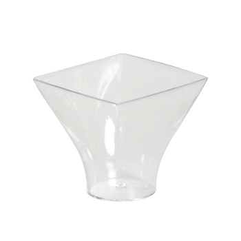 Mise en bouche verrine art déco transparente 7 cl - 5.5 x 5.1 cm - carton de 300 unités