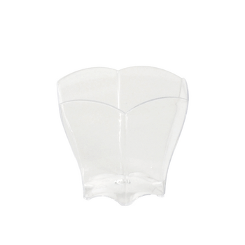 Mise en bouche fleur cristal 6.5 cl - 5.5 x 6 x 4.5 cm - carton de 720 unités