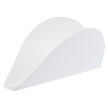 Support pour Tacos mexicain en carton ondulé nano micro BLANCHE - 15x2x7 cm - carton de 1200 unités