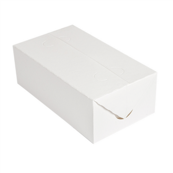 Boîte Take Away en carton blanc 2 litres - Carton de 300 unités
