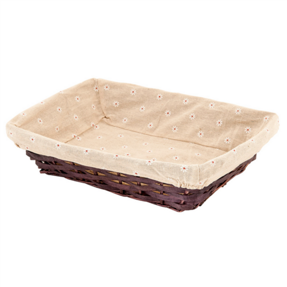 Panier rectangulaire en osier - Carton de 20 unités