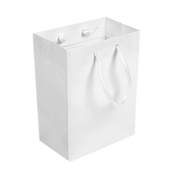 Sac boutique avec anse 12+7x16 cm  Kraft -  Carton de 100 unités
