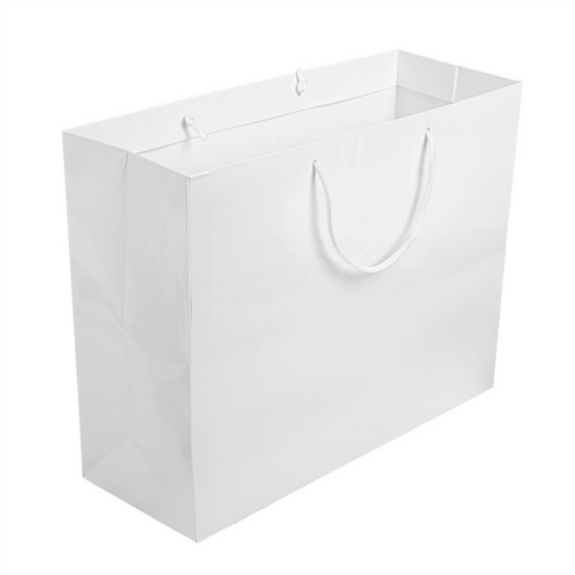 Sac boutique avec anse 40+15x32 cm  Kraft -  Carton de 100 unités