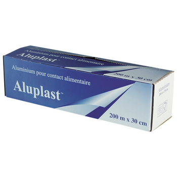 Boite distributrice papier aluminium en rouleau de 200 m x 29 cm