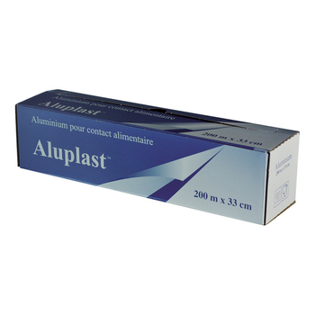 Boite distributrice papier aluminium en rouleau de 200 m x 32.5 cm