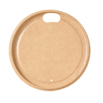 Couvercle compostable KRAFT pour gobelet 275.20 et 275.21 - carton de 1000 unités