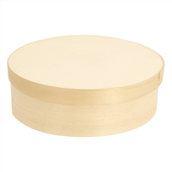 Mini boîte cylindrique en bambou avec couvercle 940 ml - 15.5x5 cm - carton de 100 unités