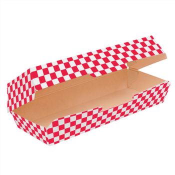 Coque Panini en carton nano-micro VICHY ROUGE 26.5x12.2x7 cm - carton de 300 unités