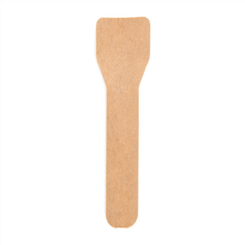 Petite cuillère à glace naturel en papier 9.5 cm - pack de 500 unités