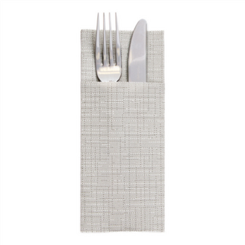 Serviette Soft kangourou 33x40cm texture Fil GRIS- Carton de 700 unités