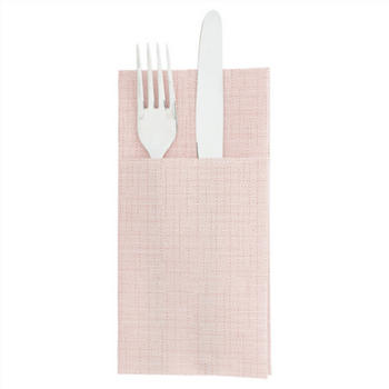 Serviette Soft kangourou 40x40cm texture Fil TERRACOTTA - Carton de 700 unités