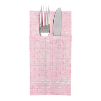 Serviette Soft kangourou 40x40cm texture Fil FUCHSIA - Carton de 700 unités