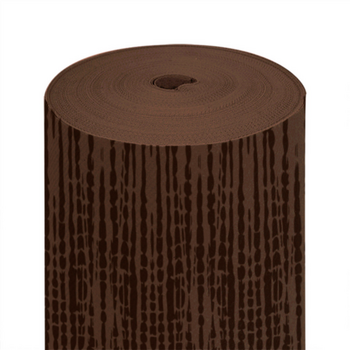 Chemin de table Soft en rouleau prédécoupé de 40 x 120 cm Safari CHOCOLAT - Carton 6 rouleaux