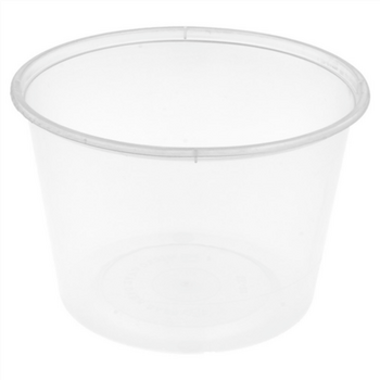 Pot traiteur transparent 525 ml 11.5 x 8 cm - carton de de 500 unités