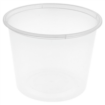 Pot traiteur transparent 600 ml 11.5 x 8.5 cm - carton de de 500 unités