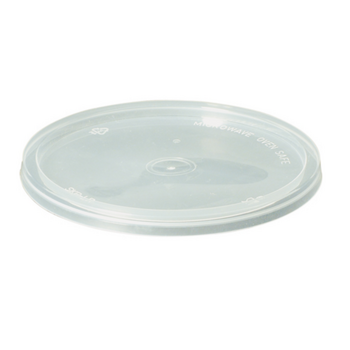 Couvercle 12 cm pour pot traiteur en PP transparent  - carton de de 500 unités