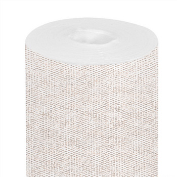 Chemin de table non tissée Like-Linen KEIKO SABLE - carton de 6 rouleaux de 24 m prédécoupés en segments 40 x 120 cm