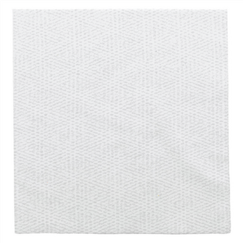 Nappe pliée Like-Linen KEIKO BLANCHE 120 x 120 cm - Carton de 200 unités