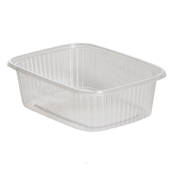 Boite translucide en PP micro-ondable - 125 ml - Carton de 1000 unités