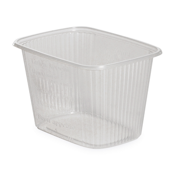 Boite translucide en PP micro-ondable - 300 ml - Carton de 1000 unités