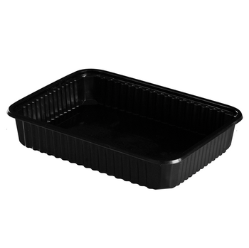 Boite noire en PP micro-ondable - 500 ml - Carton de 300 unités