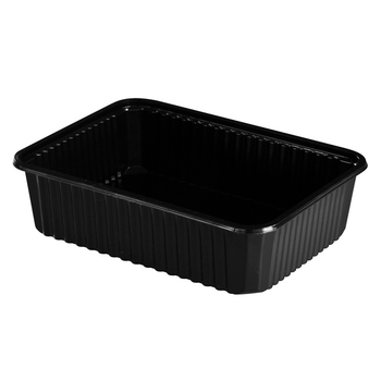 Boite noire en PP micro-ondable - 750 ml - Carton de 300 unités