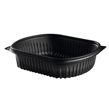 Barquette noire en PP micro-ondable - 960 ml - Carton de 252 unités