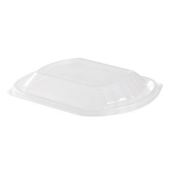 Couvercle en OPS pour barquette noire en PP de 480 720 et 960 ml - Carton de 252 unités