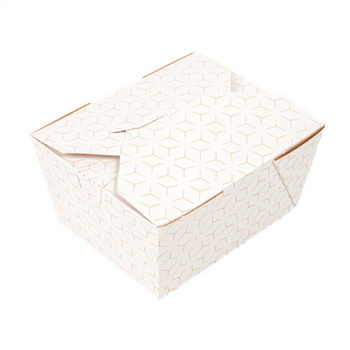 Boîte américaine étanche en carton nano-micro CUBE 780 ml - carton de 500 unités