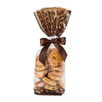 Sachet avec fond rigide GOURMET MARRON 100 x 220 mm - carton de 1000 unités