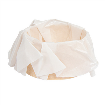 Anneau de cuisson en bois avec papier siliconé 55ml - 5x3cm - carton de 100 unités