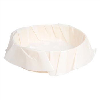 Anneau de cuisson en bois avec papier siliconé 600 ml - 14x4cm - carton de 100 unités