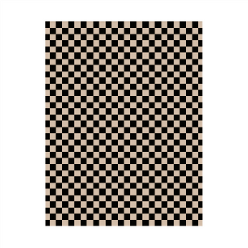 Feuille ingraissable Damier noir et kraft 31 x 38 cm - pack de 1000 feuilles