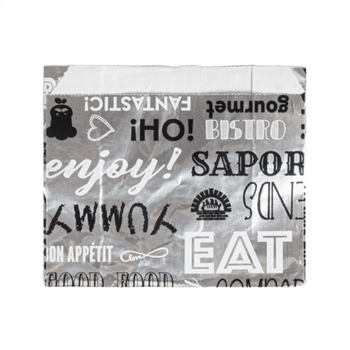 Sachet pour fritures Parole ALU 12 +5 x 9 cm - pack de 500 unités