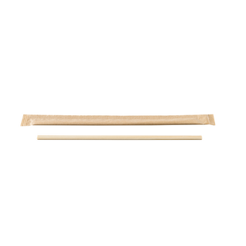 Agitateur en bambou 14 cm en sachet individuel  - Boite de 500 unités