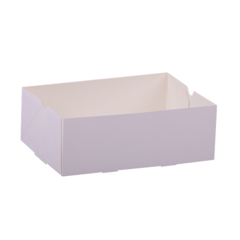 Caissette pâtissière blanche sans couvercle 14 x 10 x 5 cm - paquet de 100 unités