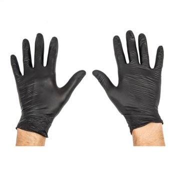 Gants en NITRILE NOIRS taille S - pack de 100 unités