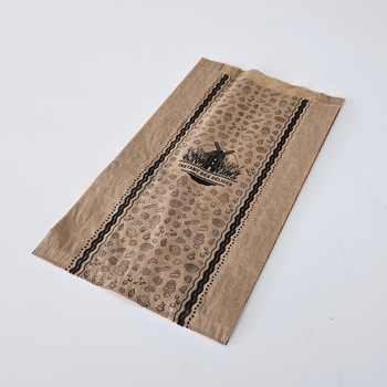 Sac à croissants MOULIN kraft avec impression 18 + 6.5 x 31 cm - carton de 1000 unités