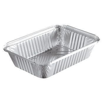 Barquette en aluminium operculable - 1070 ml - 21.8x15.5x4.6(h)cm - 400 unités